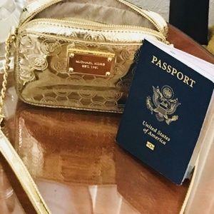 Michael Kors Gold Crossbody Small Purse